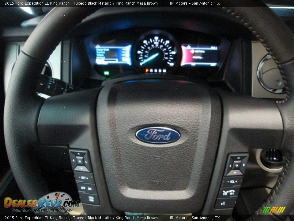 2015 Ford Expedition EL King Ranch Tuxedo Black Metallic / King Ranch Mesa Brown Photo #23