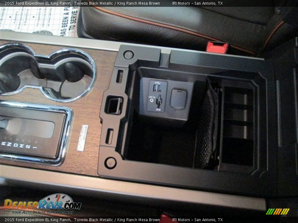2015 Ford Expedition EL King Ranch Tuxedo Black Metallic / King Ranch Mesa Brown Photo #26