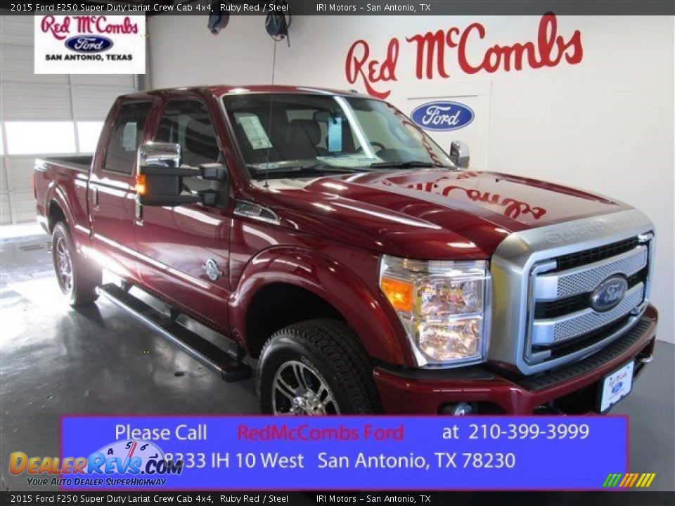 2015 Ford F250 Super Duty Lariat Crew Cab 4x4 Ruby Red / Steel Photo #1