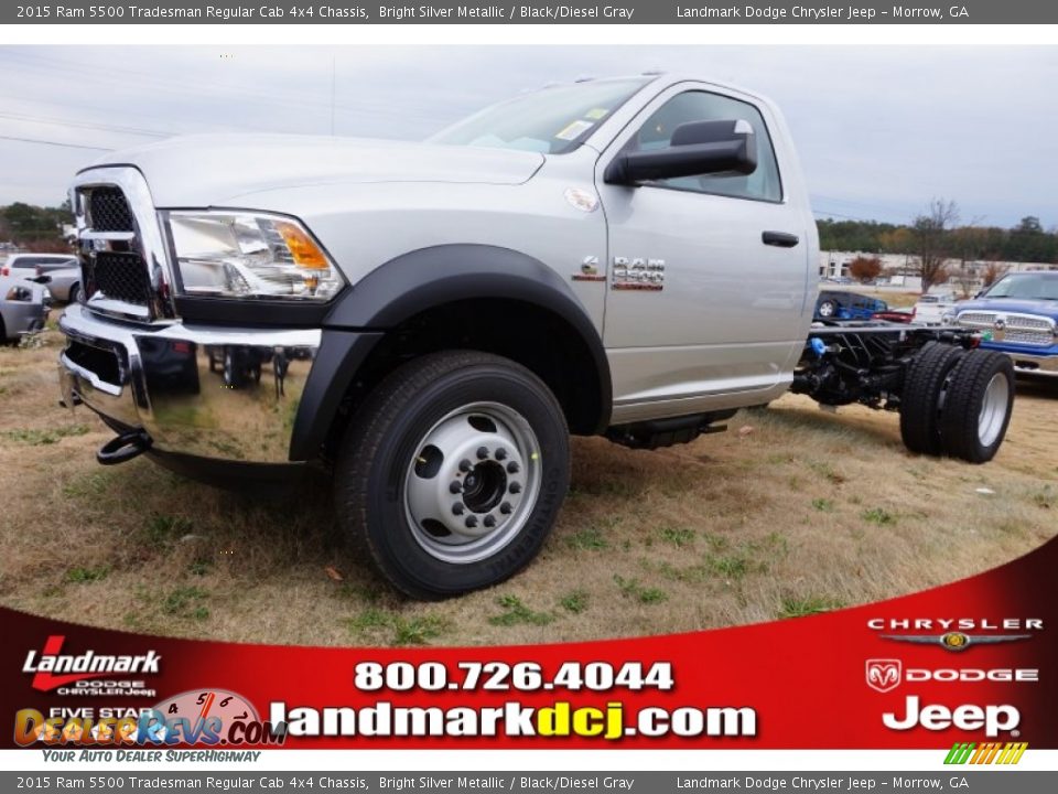 2015 Ram 5500 Tradesman Regular Cab 4x4 Chassis Bright Silver Metallic / Black/Diesel Gray Photo #1