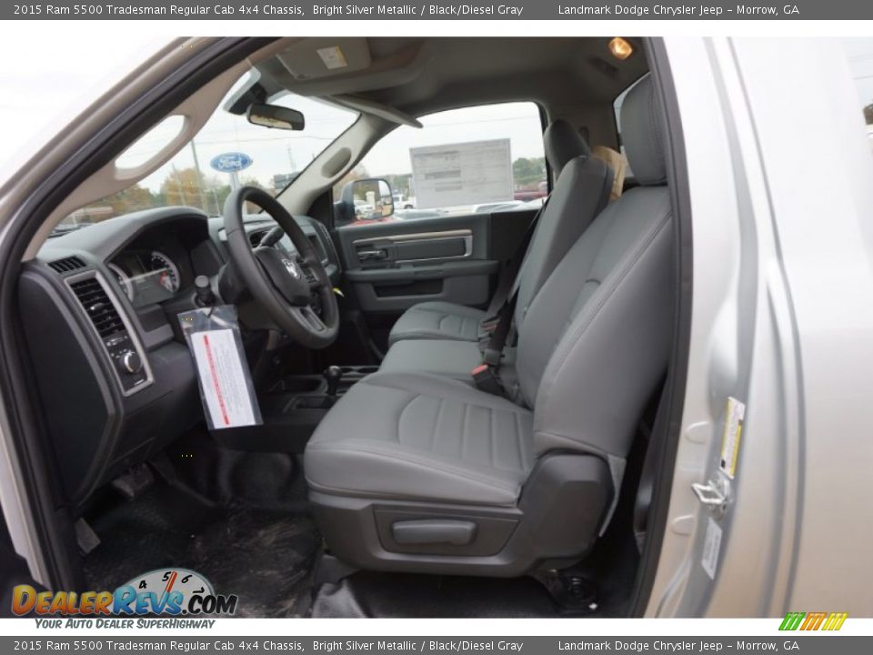 Black/Diesel Gray Interior - 2015 Ram 5500 Tradesman Regular Cab 4x4 Chassis Photo #5