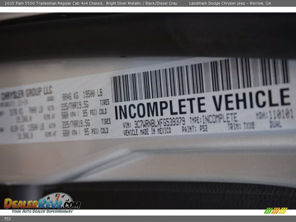 Ram Color Code PS2 Bright Silver Metallic