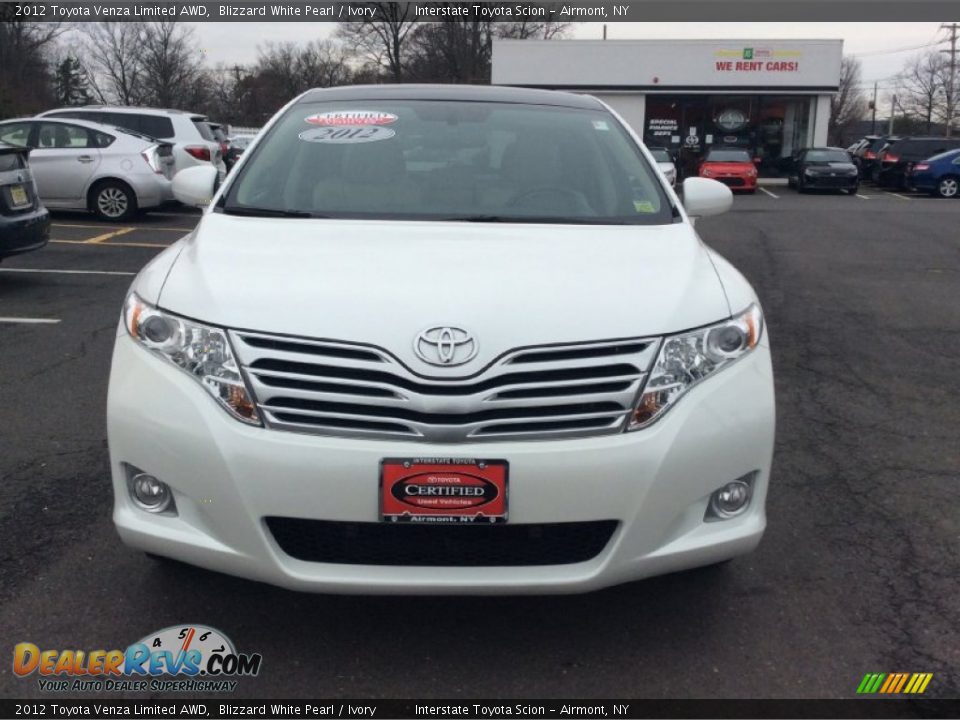 2012 Toyota Venza Limited AWD Blizzard White Pearl / Ivory Photo #2