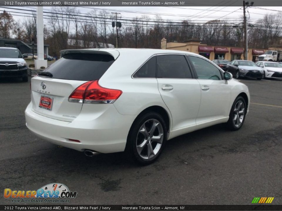 2012 Toyota Venza Limited AWD Blizzard White Pearl / Ivory Photo #4