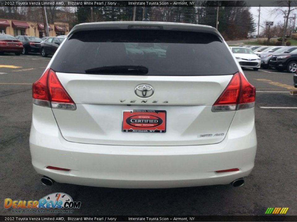 2012 Toyota Venza Limited AWD Blizzard White Pearl / Ivory Photo #5