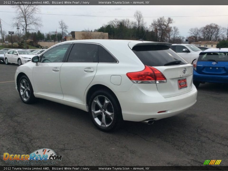 2012 Toyota Venza Limited AWD Blizzard White Pearl / Ivory Photo #6