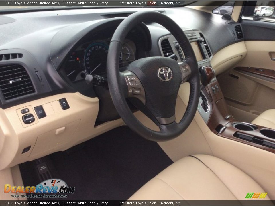 2012 Toyota Venza Limited AWD Blizzard White Pearl / Ivory Photo #9