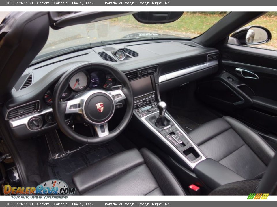 Black Interior - 2012 Porsche 911 Carrera S Cabriolet Photo #10