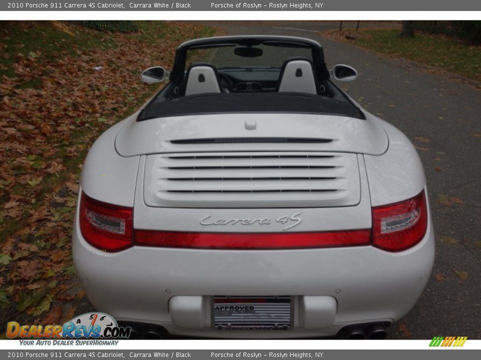 2010 Porsche 911 Carrera 4S Cabriolet Carrara White / Black Photo #10