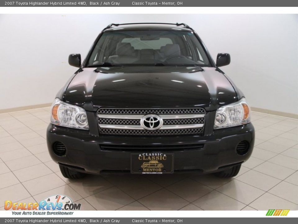 2007 Toyota Highlander Hybrid Limited 4WD Black / Ash Gray Photo #2