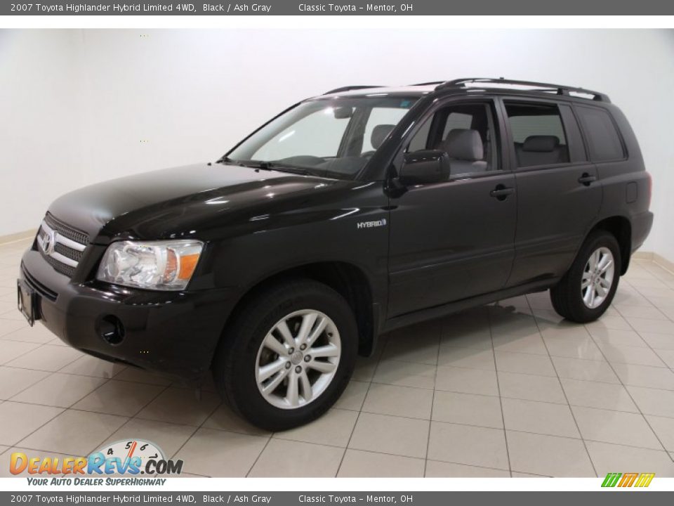 2007 Toyota Highlander Hybrid Limited 4WD Black / Ash Gray Photo #3
