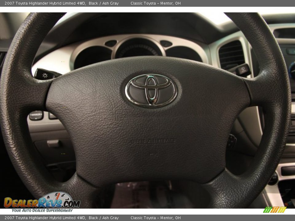 2007 Toyota Highlander Hybrid Limited 4WD Black / Ash Gray Photo #6