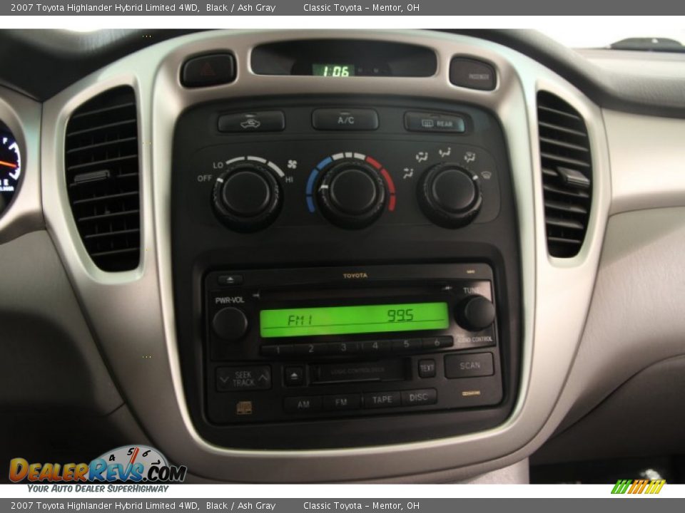 2007 Toyota Highlander Hybrid Limited 4WD Black / Ash Gray Photo #8