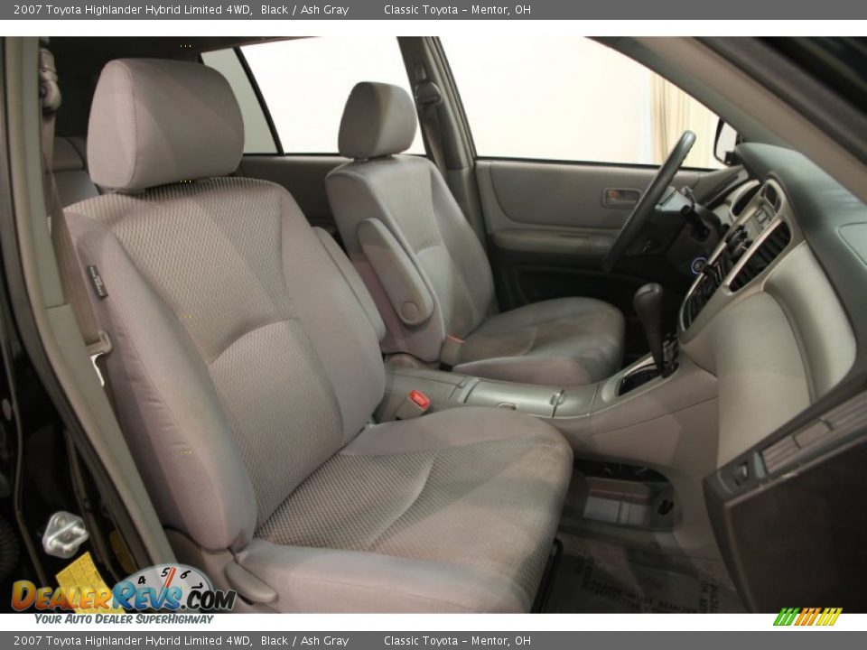 2007 Toyota Highlander Hybrid Limited 4WD Black / Ash Gray Photo #11