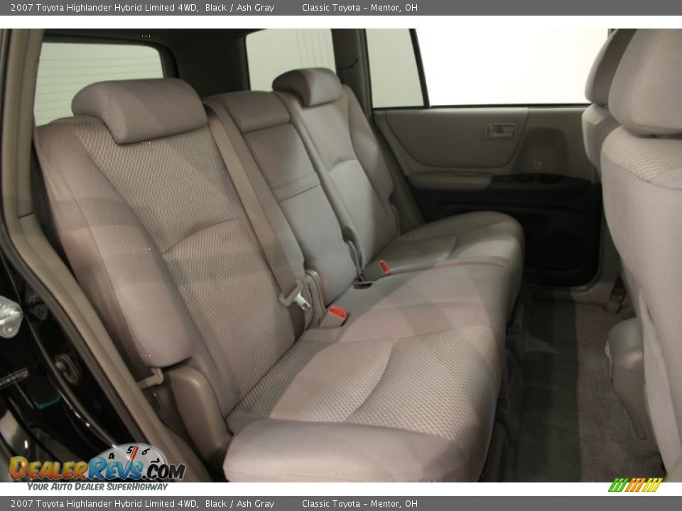 2007 Toyota Highlander Hybrid Limited 4WD Black / Ash Gray Photo #12