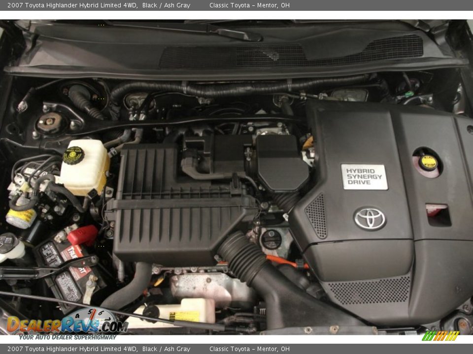 2007 Toyota Highlander Hybrid Limited 4WD Black / Ash Gray Photo #15