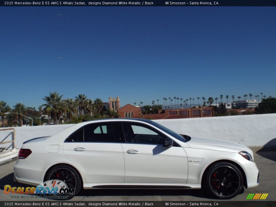 designo Diamond White Metallic 2015 Mercedes-Benz E 63 AMG S 4Matic Sedan Photo #3