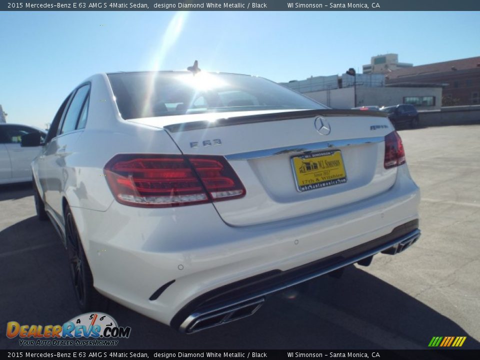 2015 Mercedes-Benz E 63 AMG S 4Matic Sedan designo Diamond White Metallic / Black Photo #6