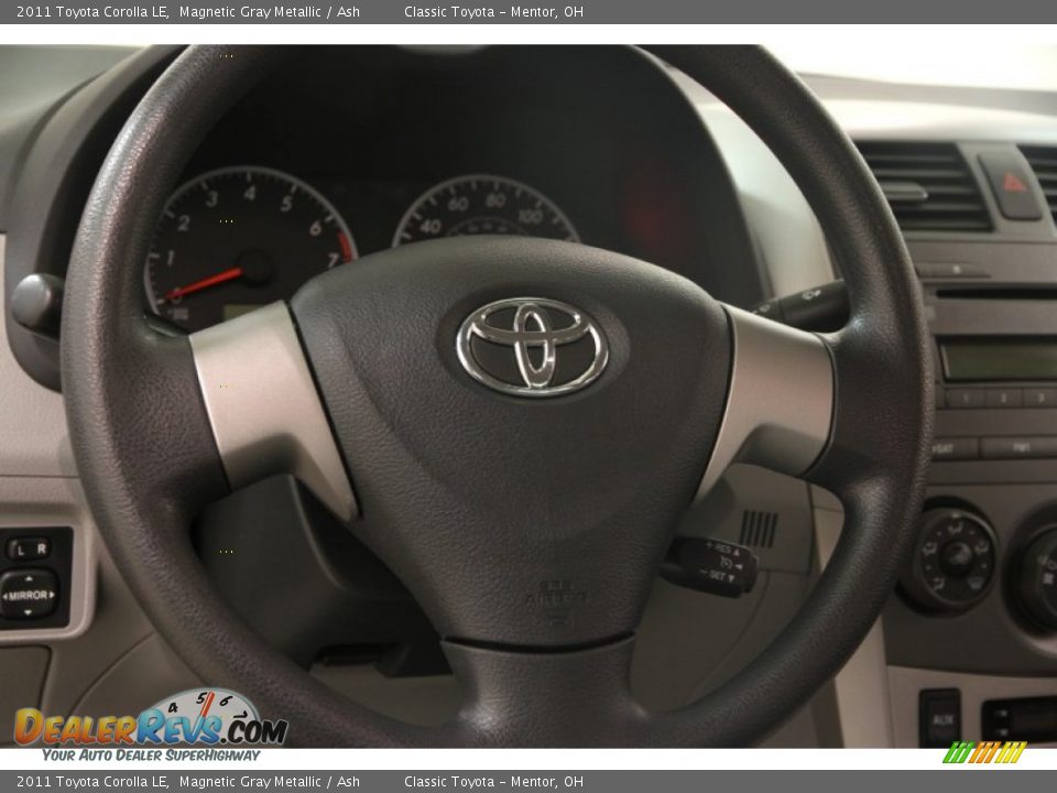2011 Toyota Corolla LE Magnetic Gray Metallic / Ash Photo #6