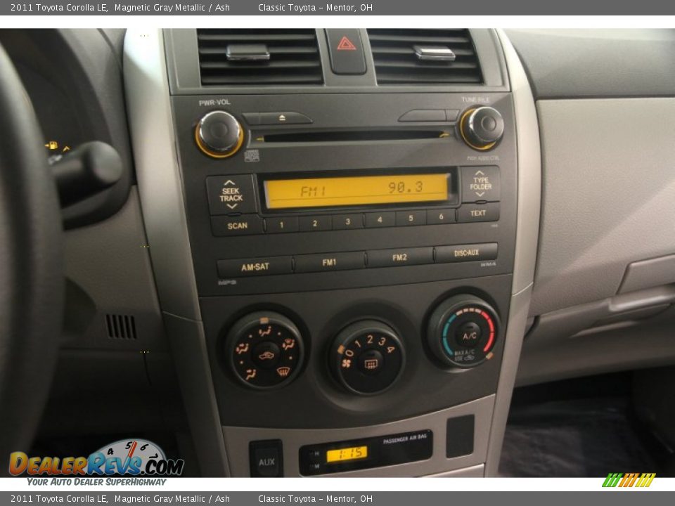 2011 Toyota Corolla LE Magnetic Gray Metallic / Ash Photo #8