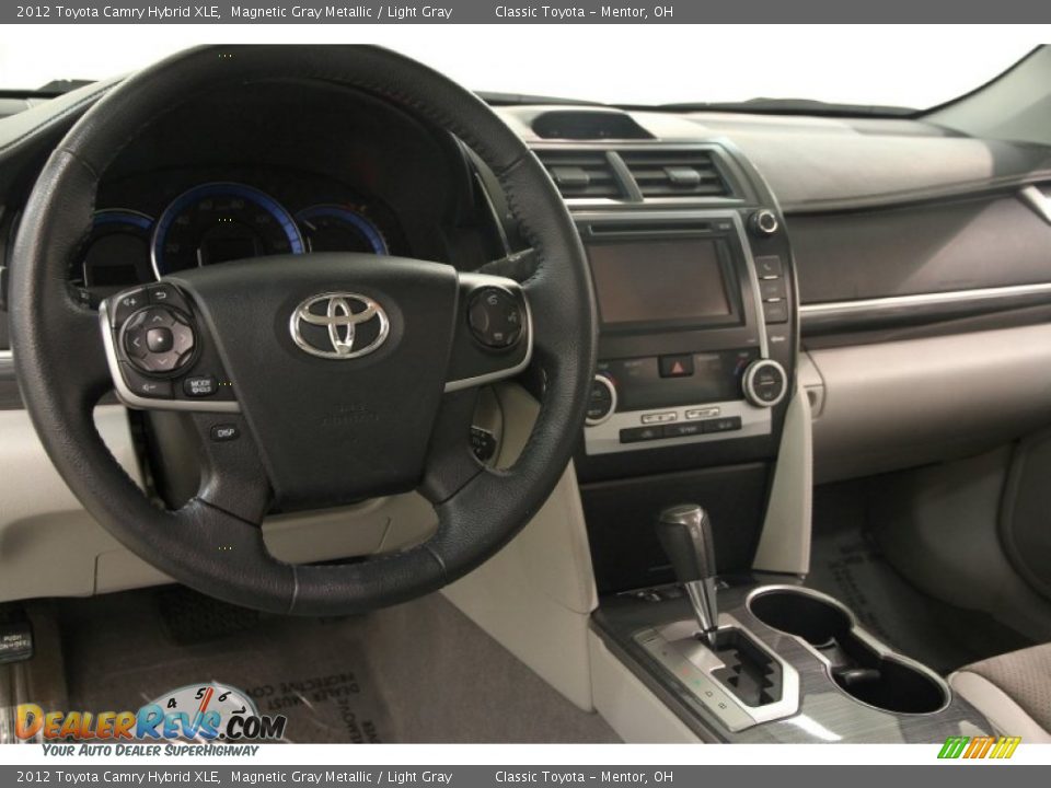 2012 Toyota Camry Hybrid XLE Magnetic Gray Metallic / Light Gray Photo #7