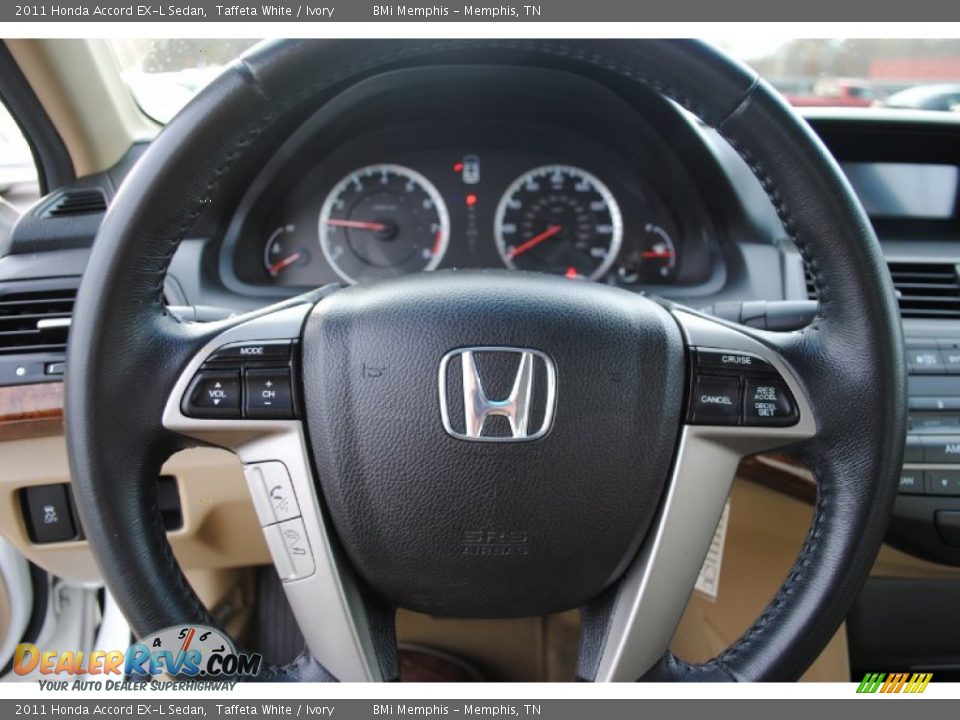 2011 Honda Accord EX-L Sedan Taffeta White / Ivory Photo #13
