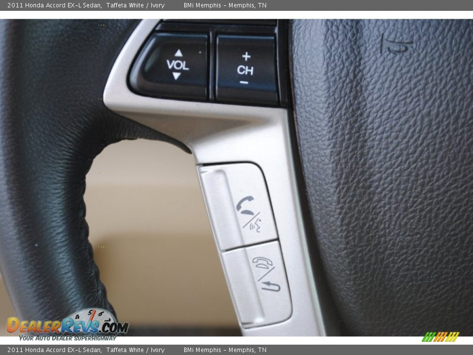 2011 Honda Accord EX-L Sedan Taffeta White / Ivory Photo #14