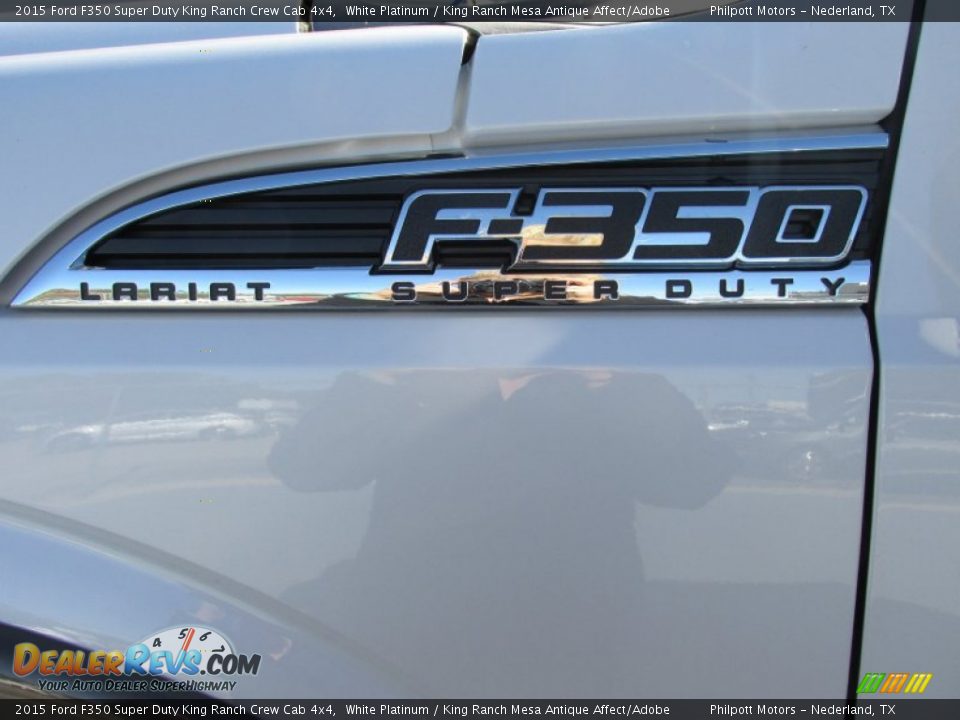 2015 Ford F350 Super Duty King Ranch Crew Cab 4x4 White Platinum / King Ranch Mesa Antique Affect/Adobe Photo #13