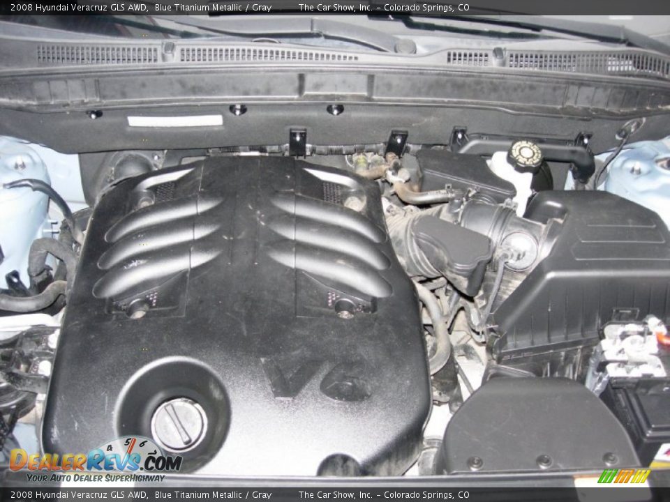 2008 Hyundai Veracruz GLS AWD Blue Titanium Metallic / Gray Photo #7