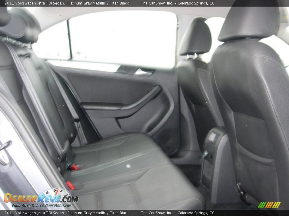 2011 Volkswagen Jetta TDI Sedan Platinum Gray Metallic / Titan Black Photo #13