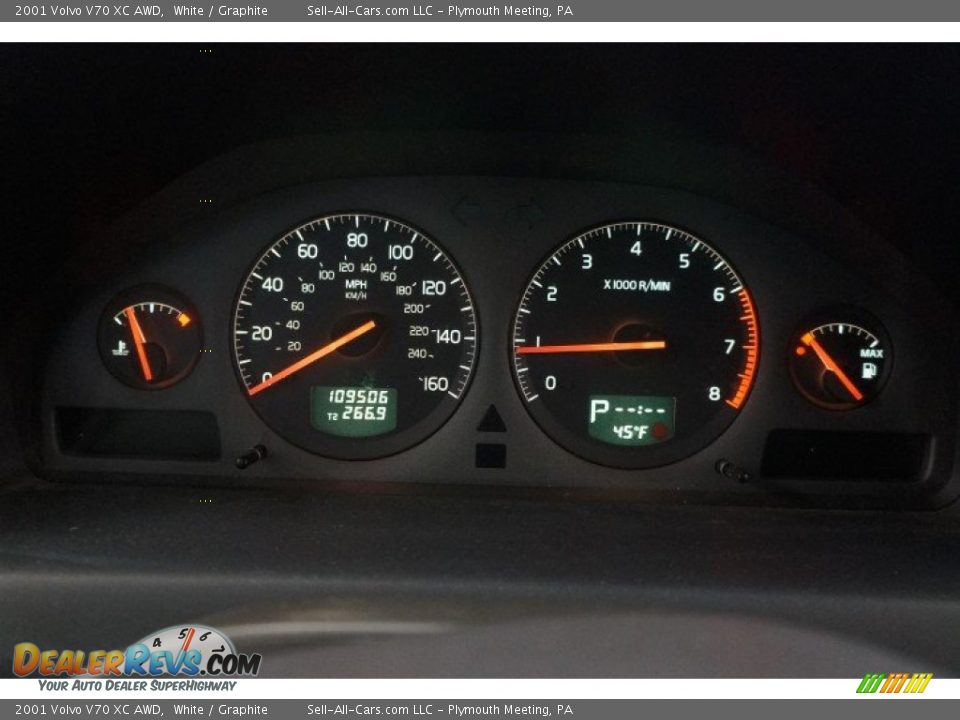 2001 Volvo V70 XC AWD White / Graphite Photo #28