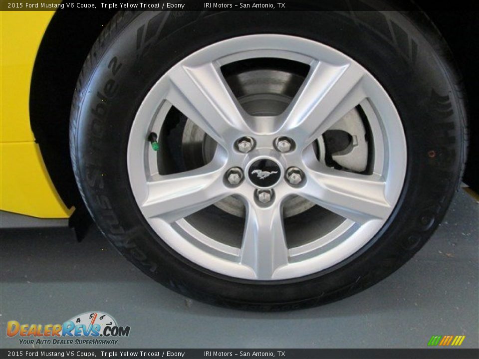 2015 Ford Mustang V6 Coupe Triple Yellow Tricoat / Ebony Photo #4