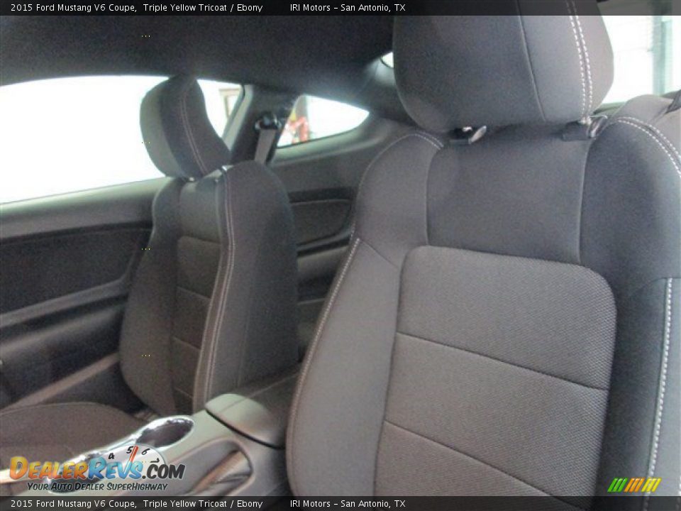 2015 Ford Mustang V6 Coupe Triple Yellow Tricoat / Ebony Photo #8