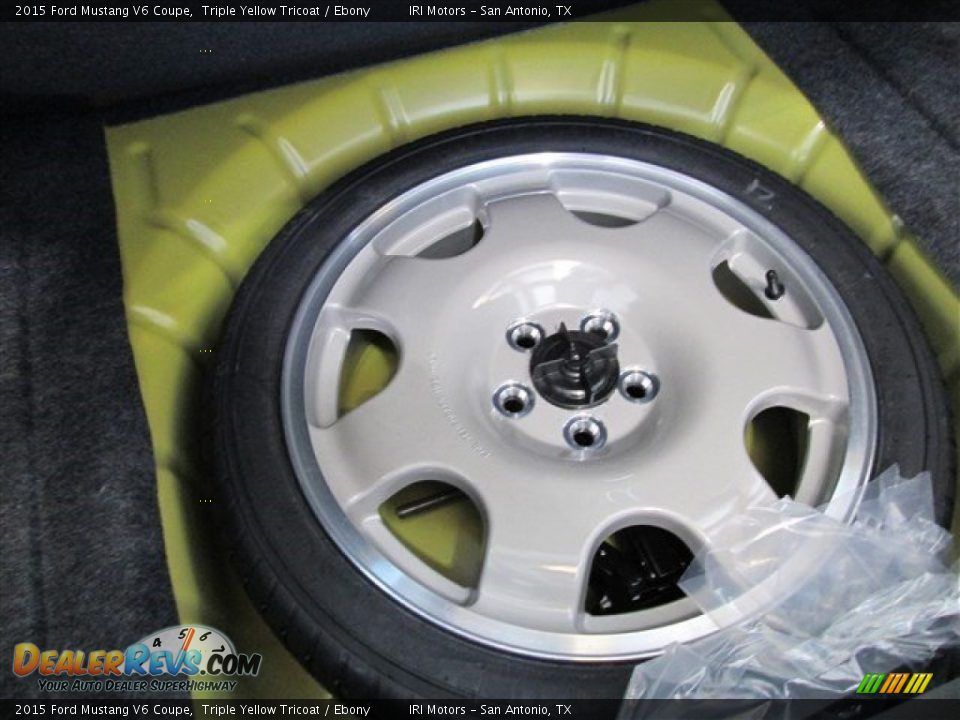 2015 Ford Mustang V6 Coupe Triple Yellow Tricoat / Ebony Photo #12