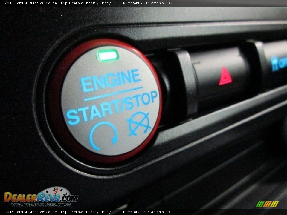 2015 Ford Mustang V6 Coupe Triple Yellow Tricoat / Ebony Photo #16