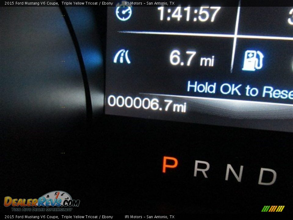 2015 Ford Mustang V6 Coupe Triple Yellow Tricoat / Ebony Photo #17