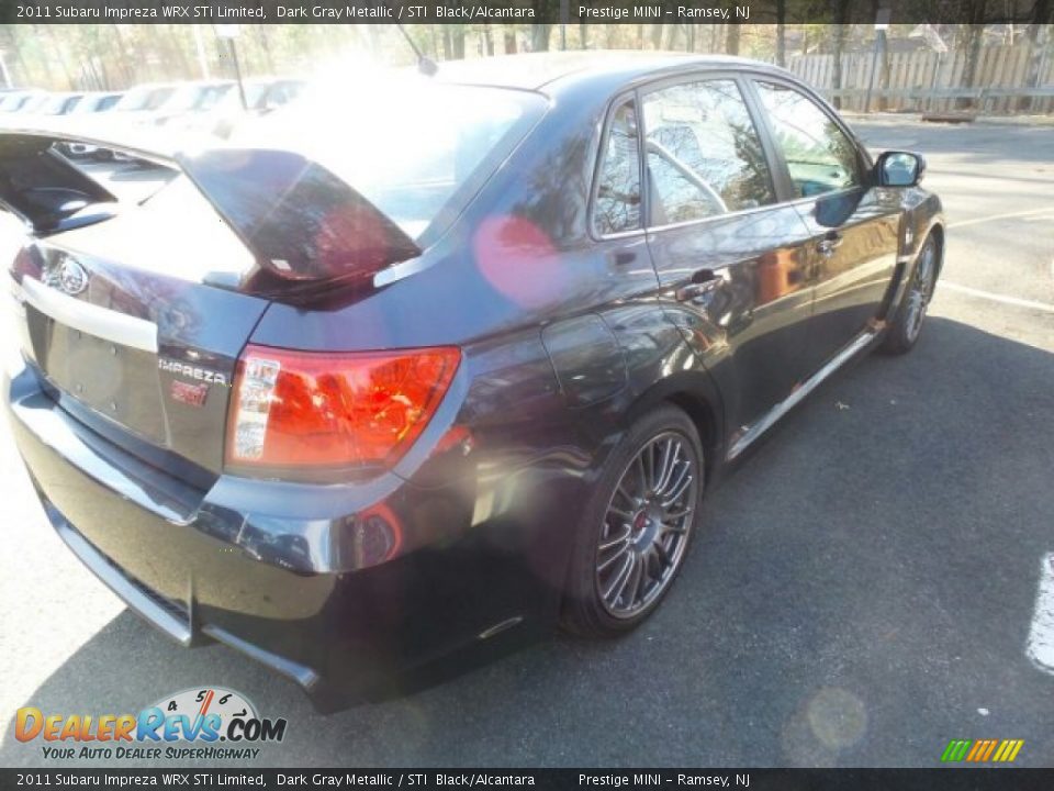 2011 Subaru Impreza WRX STi Limited Dark Gray Metallic / STI  Black/Alcantara Photo #3