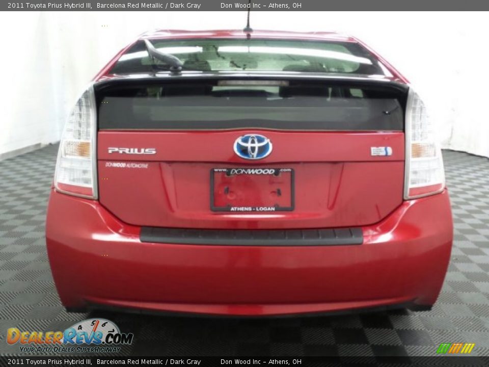 2011 Toyota Prius Hybrid III Barcelona Red Metallic / Dark Gray Photo #5