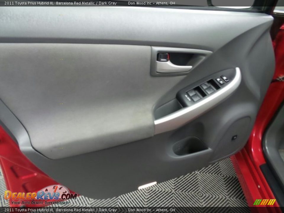 2011 Toyota Prius Hybrid III Barcelona Red Metallic / Dark Gray Photo #14