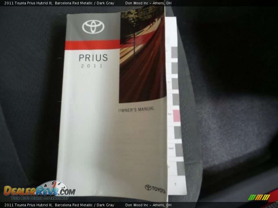 2011 Toyota Prius Hybrid III Barcelona Red Metallic / Dark Gray Photo #31