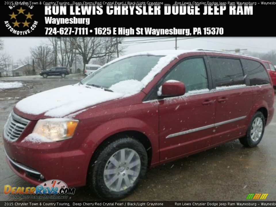 2015 Chrysler Town & Country Touring Deep Cherry Red Crystal Pearl / Black/Light Graystone Photo #1