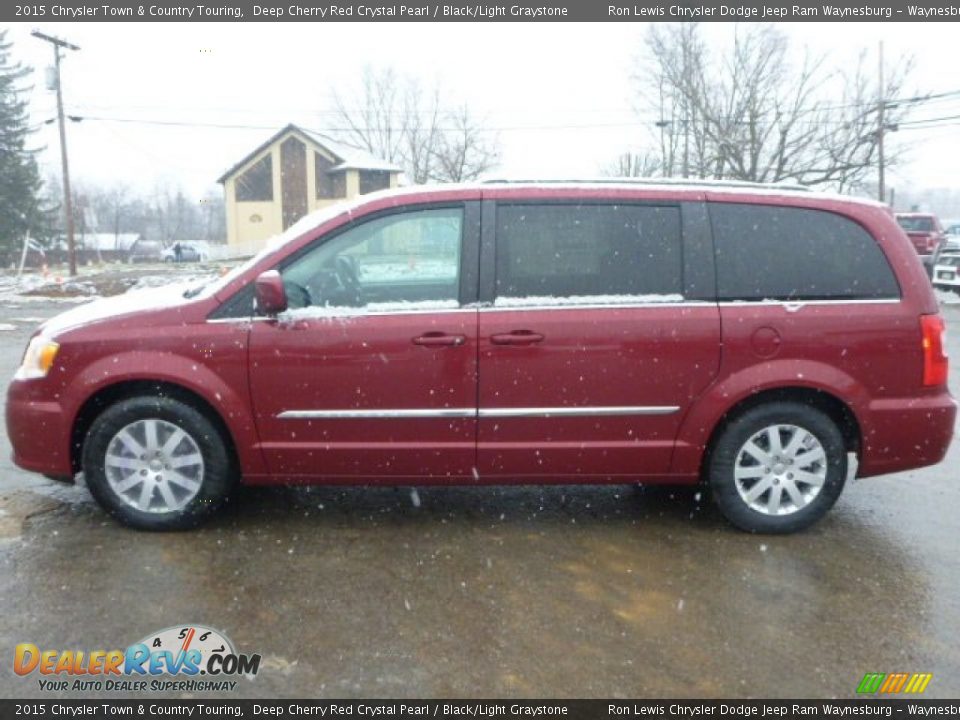 2015 Chrysler Town & Country Touring Deep Cherry Red Crystal Pearl / Black/Light Graystone Photo #2