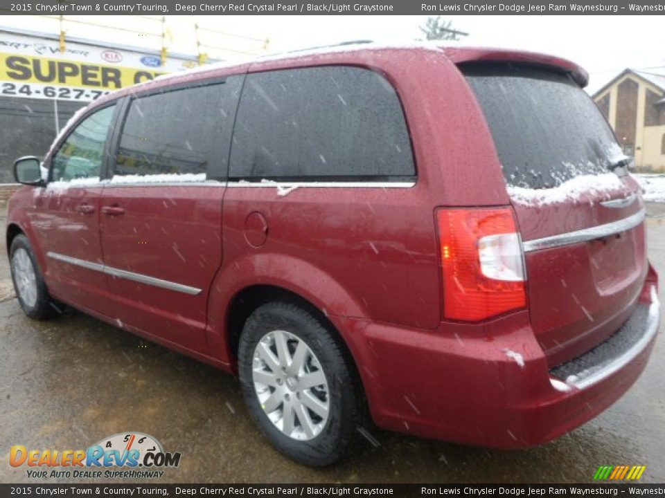 2015 Chrysler Town & Country Touring Deep Cherry Red Crystal Pearl / Black/Light Graystone Photo #3