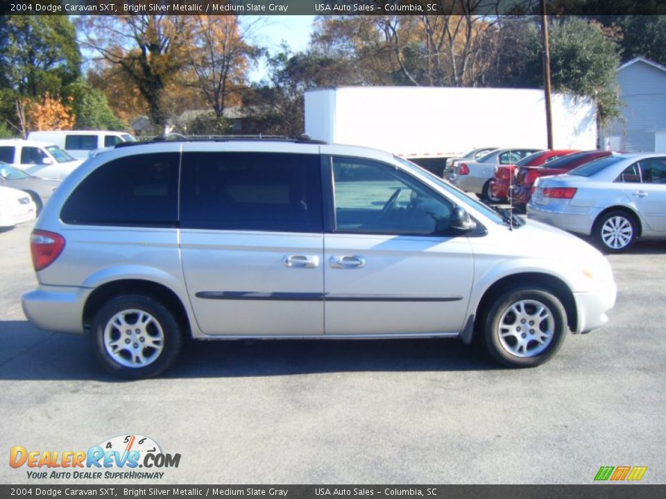 2004 Dodge Caravan SXT Bright Silver Metallic / Medium Slate Gray Photo #4