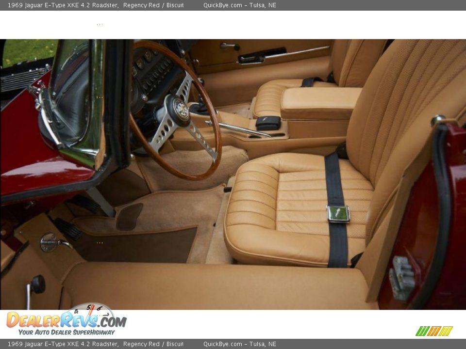 Front Seat of 1969 Jaguar E-Type XKE 4.2 Roadster Photo #5