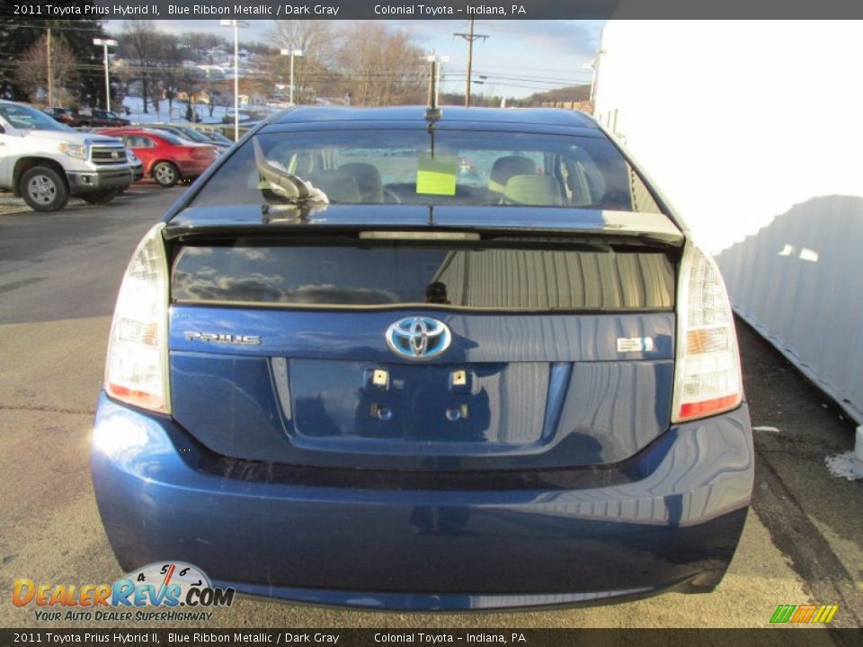 2011 Toyota Prius Hybrid II Blue Ribbon Metallic / Dark Gray Photo #5