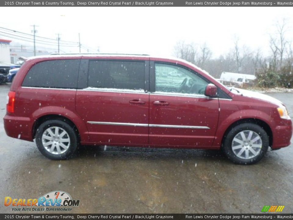 2015 Chrysler Town & Country Touring Deep Cherry Red Crystal Pearl / Black/Light Graystone Photo #6