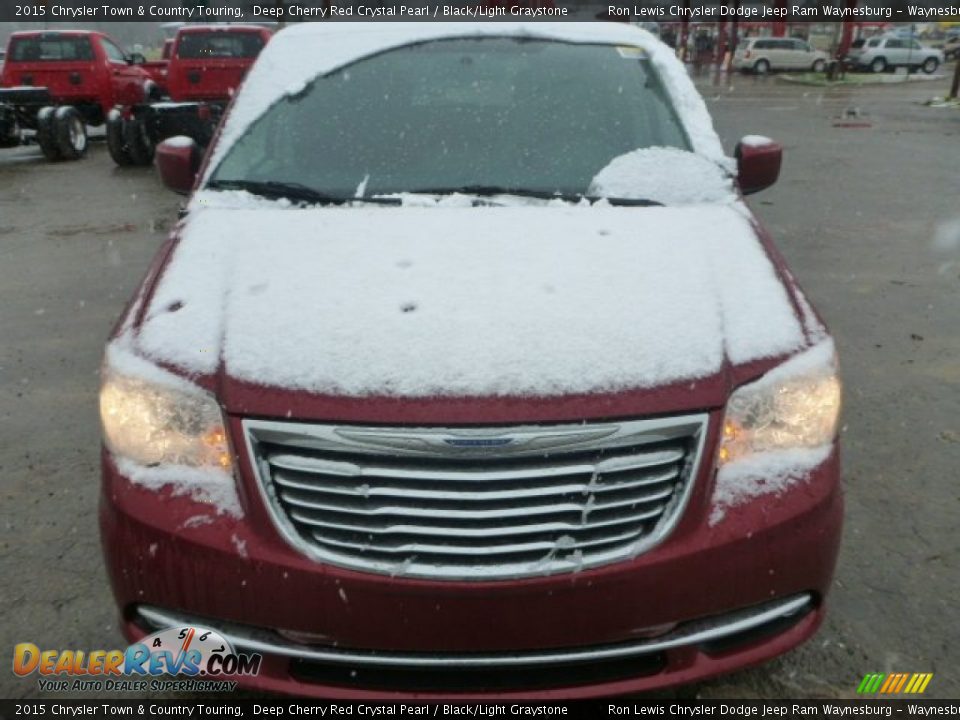 2015 Chrysler Town & Country Touring Deep Cherry Red Crystal Pearl / Black/Light Graystone Photo #8