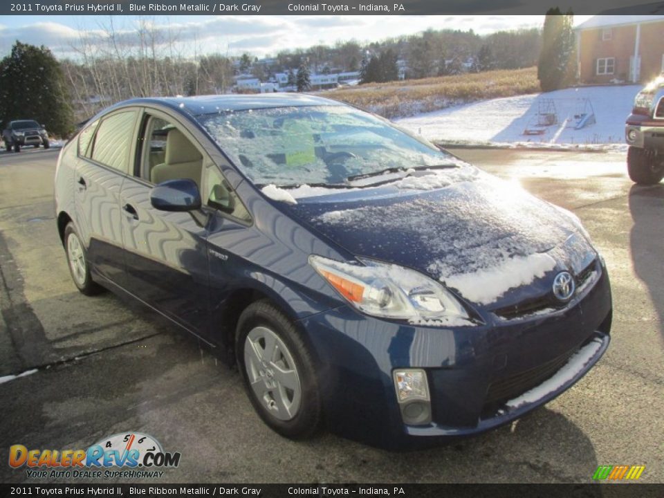 2011 Toyota Prius Hybrid II Blue Ribbon Metallic / Dark Gray Photo #8