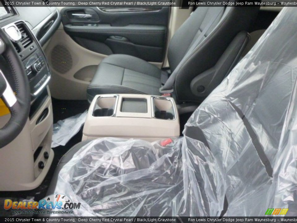 2015 Chrysler Town & Country Touring Deep Cherry Red Crystal Pearl / Black/Light Graystone Photo #10